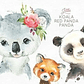 Kit Digital Panda-Coala-Ursinho - Thumbnail 1