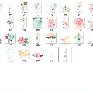 Kit Digital Amigas Flores