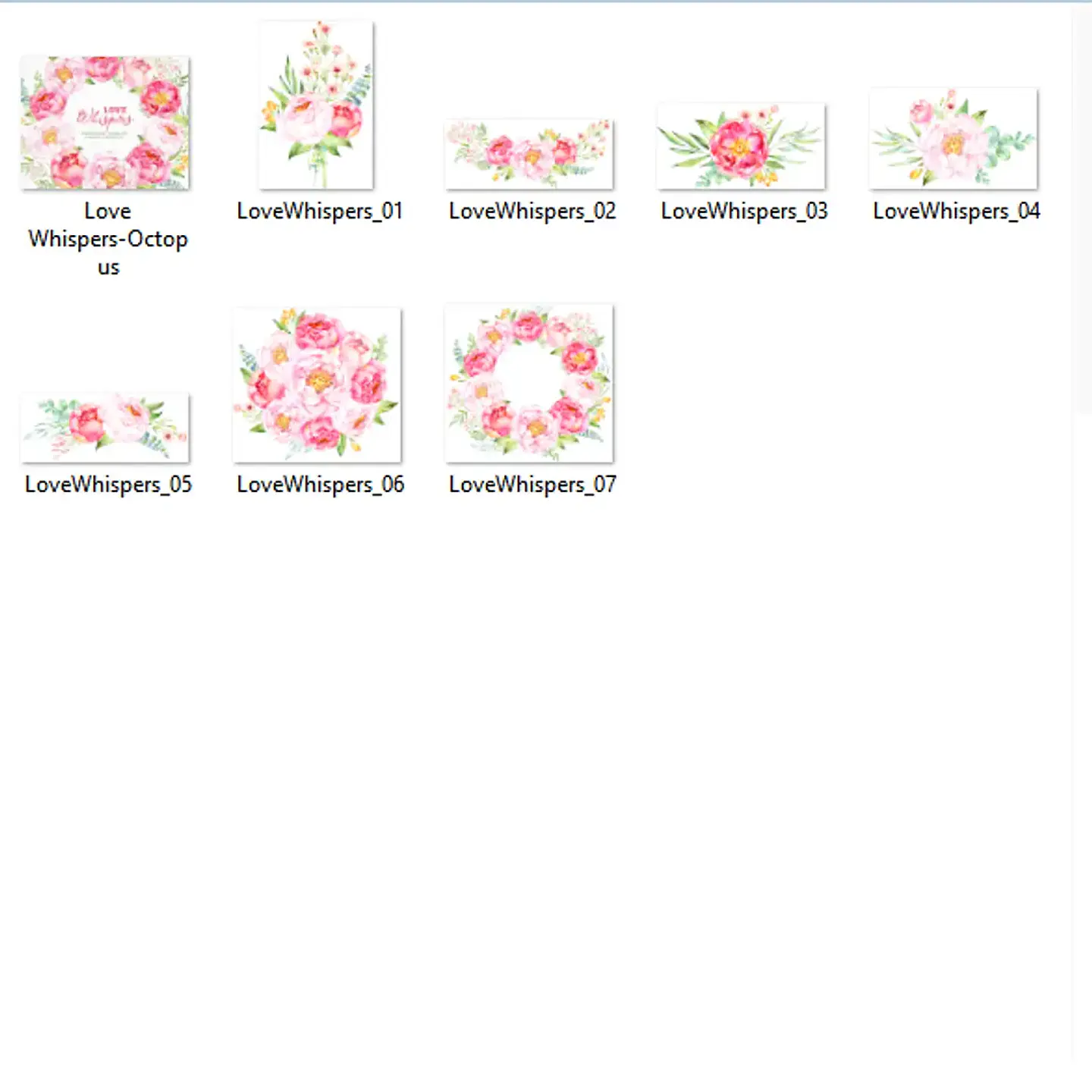 Kit Digital Flores Romanticas 2