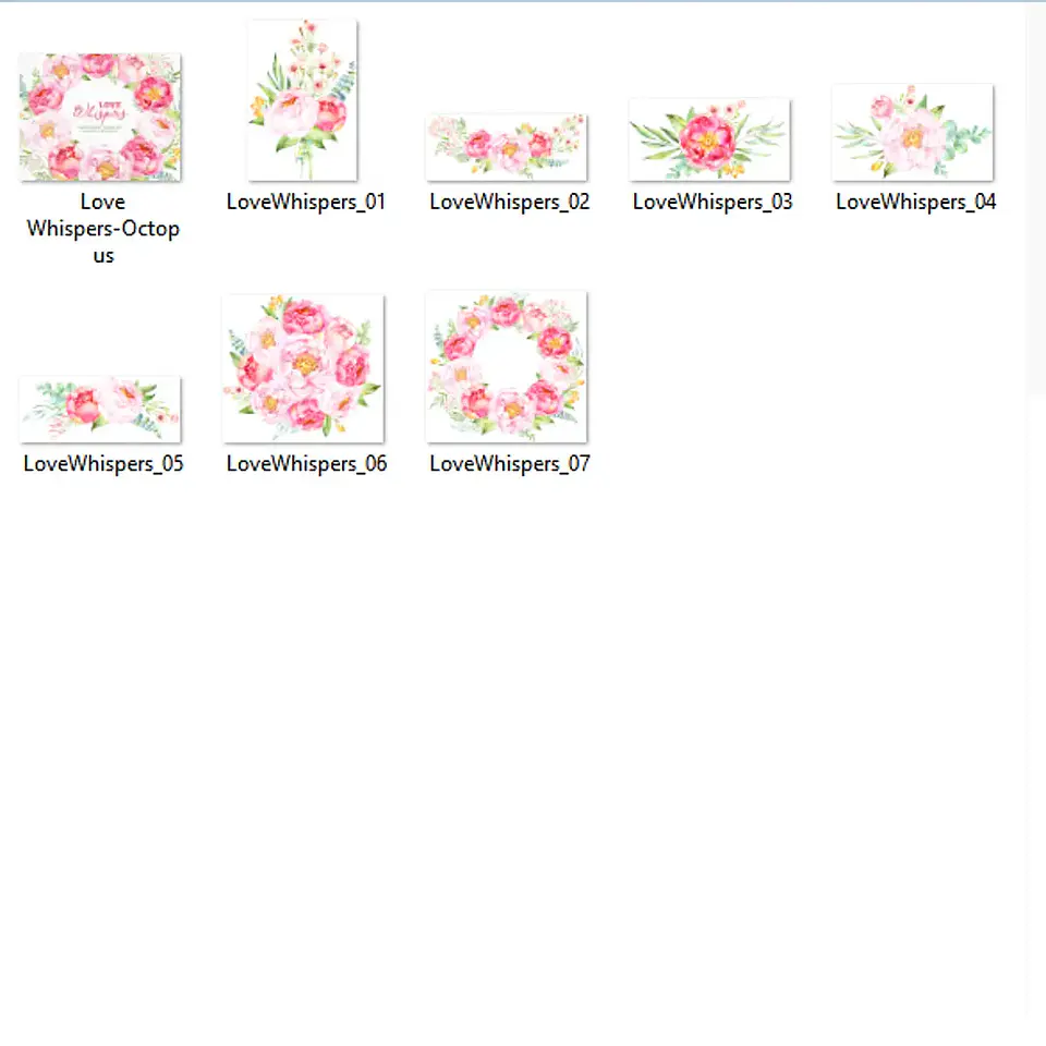 Kit Digital Flores Romanticas 2