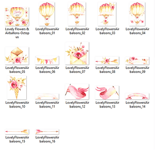 Kit Digital Balão Romantico