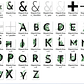 Kit Digital Letras Folhagen A-Z - Thumbnail 2