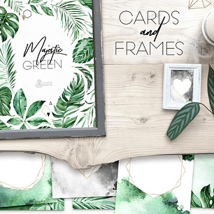 Kit Digital Quadro com Folhas