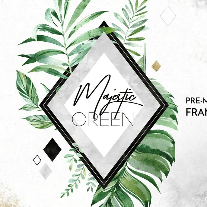 Kit Digital Molduras Folhas 1