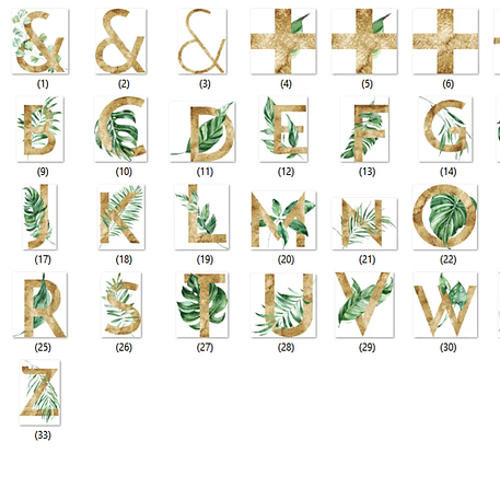 Kit Digital Letras A-Z 2