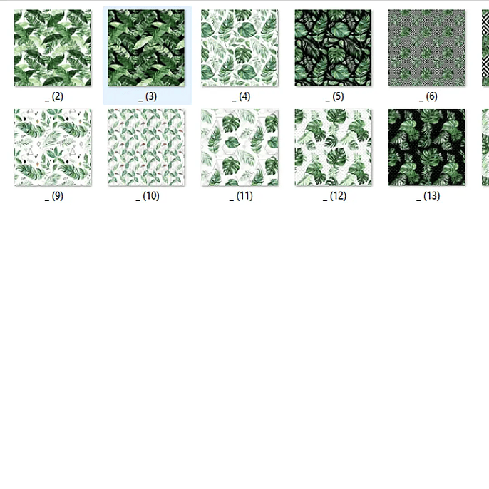 Kit Digital Pepelaria Folhas 2