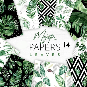 Kit Digital Pepelaria Folhas