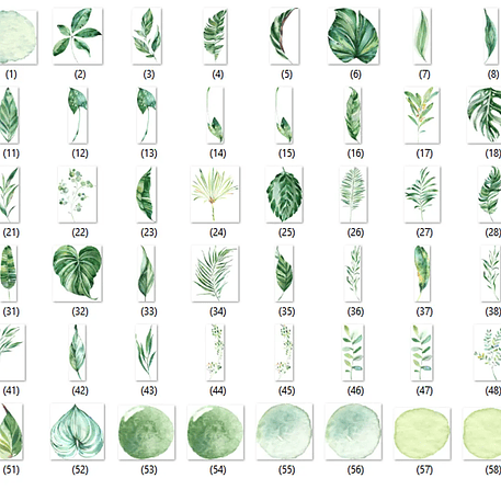 Kit Digital Folhas Verdes 2