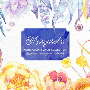 Kit Digital Flores Coloridas