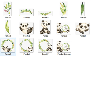 Kit Digital Panda Baby