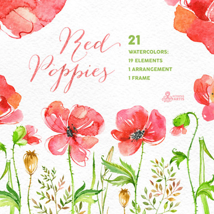 Kit Digital Flores Rosas 1