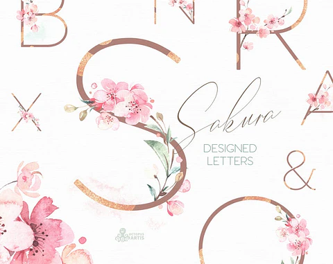 Kit Digital Sakura Letras