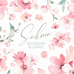 Kit Digital Flores de Sakura