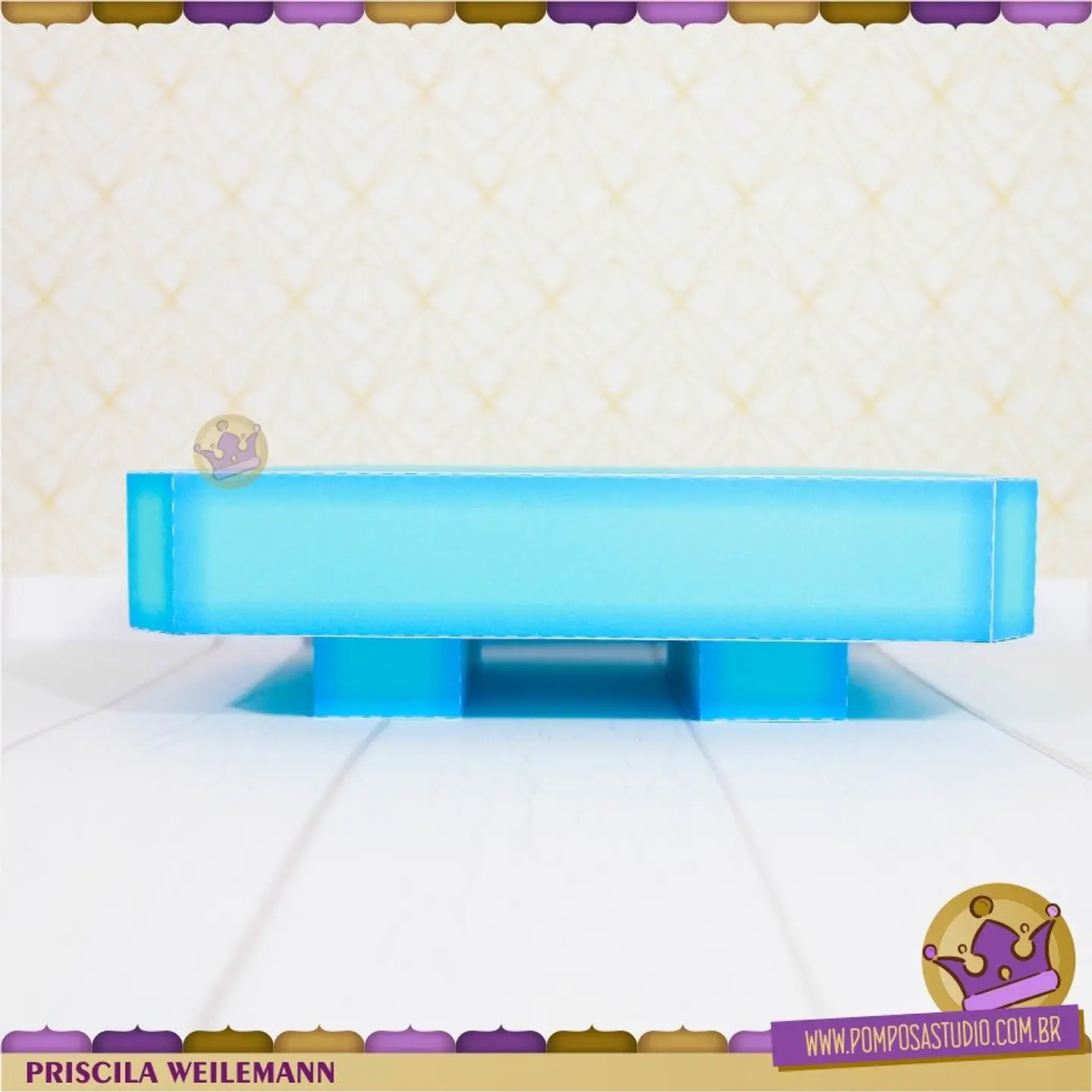 Arquivo de Corte Suporte Bandeja Retangular 1