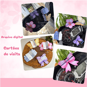 Arquivo Card Retrovisor FLOR - BORBOLETA - LAÇOS