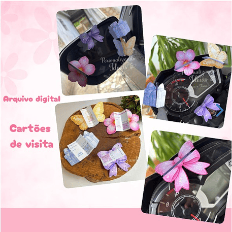 Arquivo Card Retrovisor FLOR - BORBOLETA - LAÇOS 1