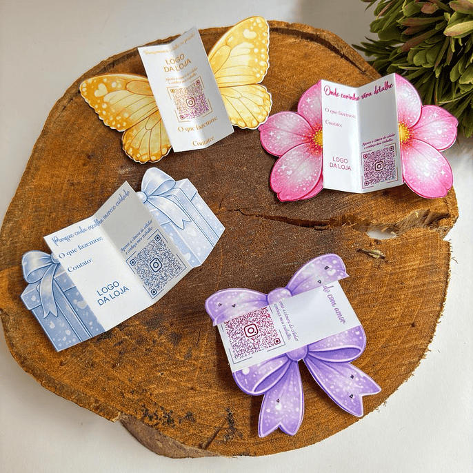 Arquivo Card Retrovisor FLOR - BORBOLETA - LAÇOS 4