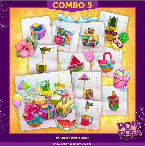 Arquivo de Corte Combo Pool Party