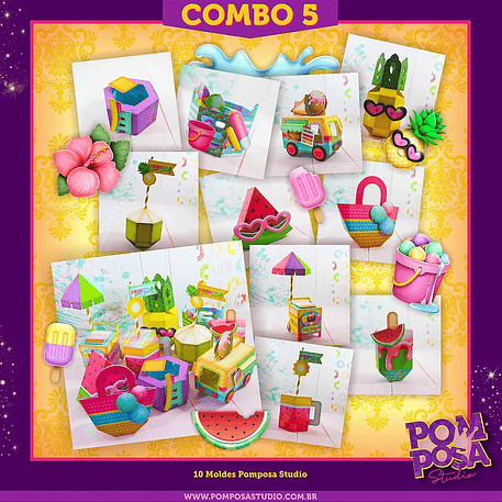 Arquivo de Corte Combo Pool Party 1