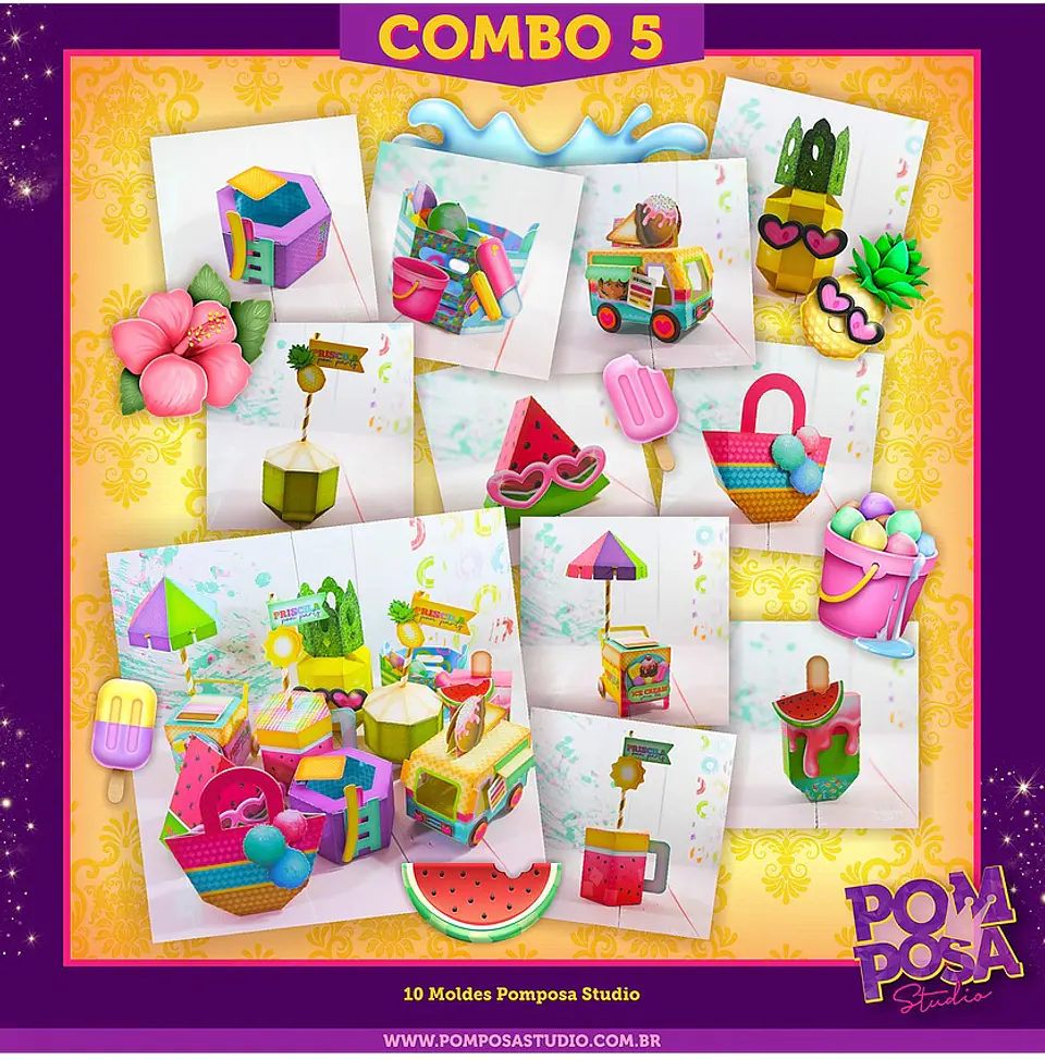 Arquivo de Corte Combo Pool Party 1