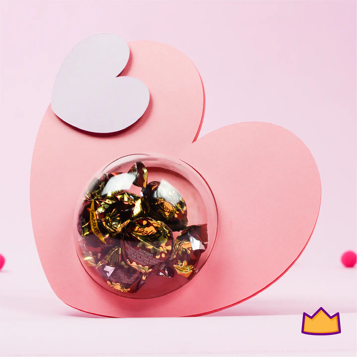 Arquivo de Corte Cúpula Doces Coração 1