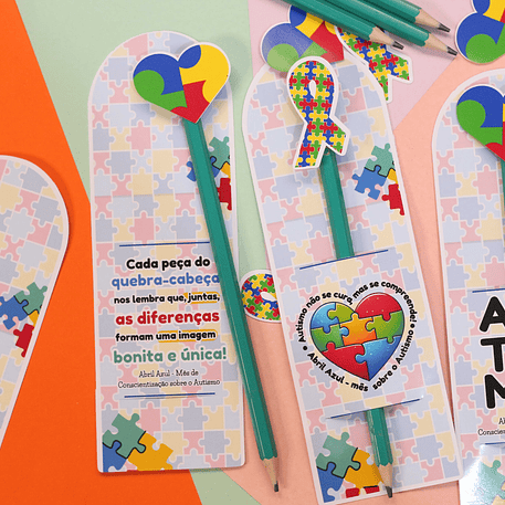 Arquivo Abril Azul Autismo Card Lápis ou Caneta - loopinha 1