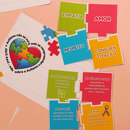 Arquivo Abril Azul Autismo Card Quebra Cabeça - loopinha 1