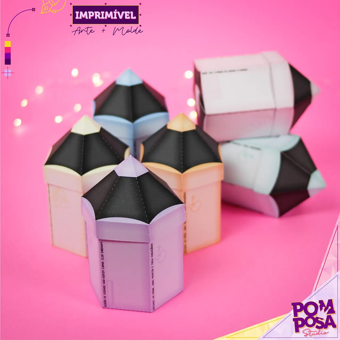 Arquivo de Corte PS - Caixa Lapis 1