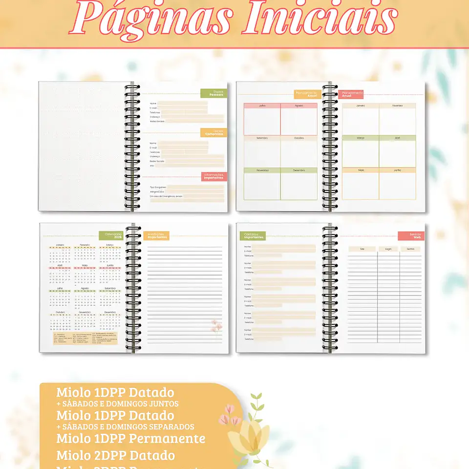 Arquivo Coleção Agendas Florais - Madi 3