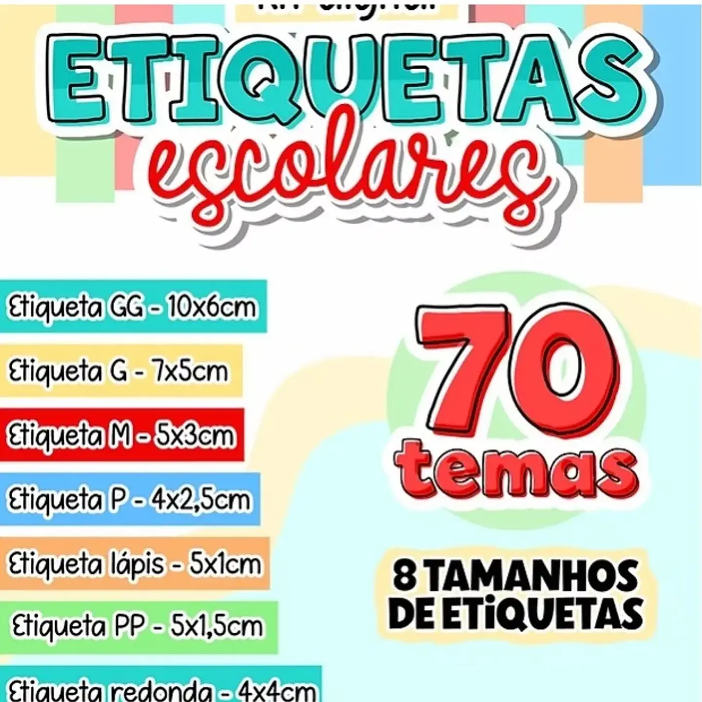 Arquivo Combo Etiquetas Escolares 1