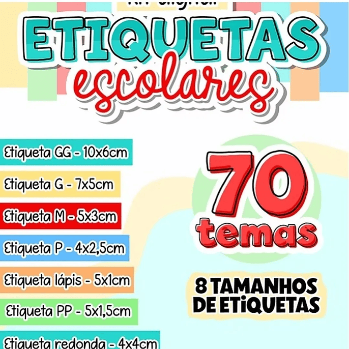 Arquivo Combo Etiquetas Escolares 1