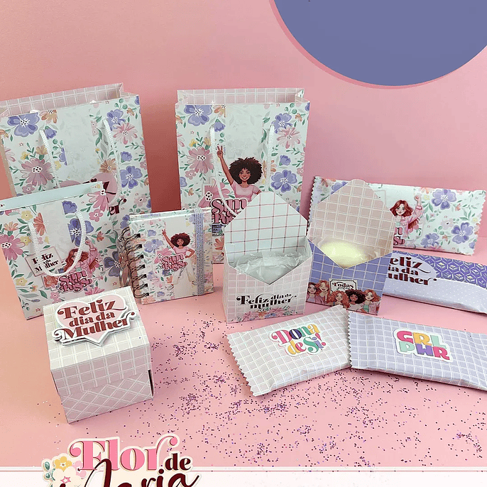 Arquivo Dia da Mulher Flor de Maria Printables  1