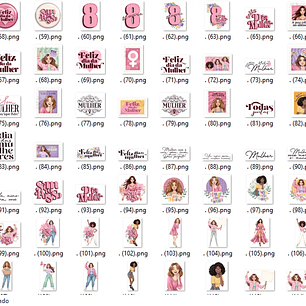 Kit Digital Coleção Flor de Maria - Dia da Mulher