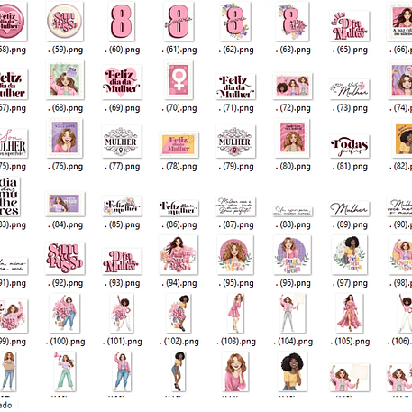 Kit Digital Coleção Flor de Maria - Dia da Mulher 2