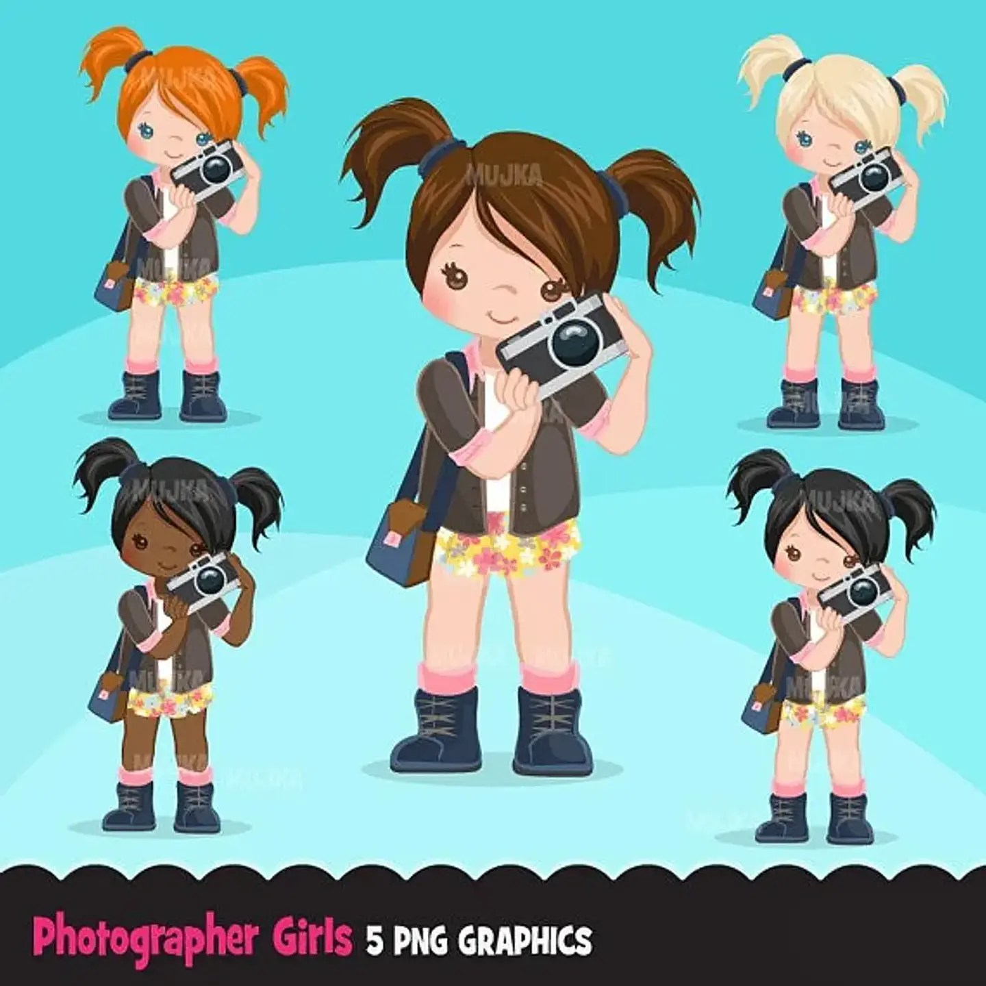 Kit Digital Fotografa Menina 1