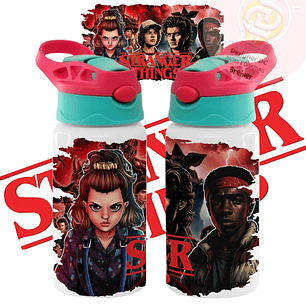 Arquivo Sublimação Volta ás Áulas Squeeze Stranger Things