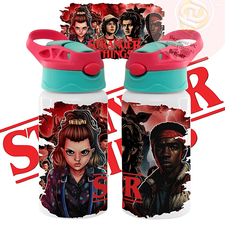 Arquivo Sublimação Volta ás Áulas Squeeze Stranger Things 1