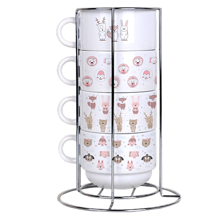 Arquivo Torre de Xícaras Animais no Bosque 1