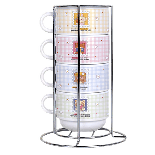 Arquivo Torre de Xícaras Bichinhos Felicidade