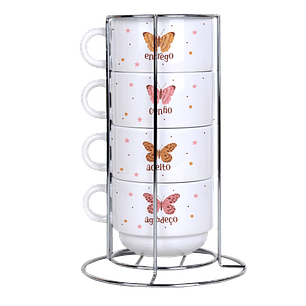 Arquivo Torre de Xícaras Borboletas