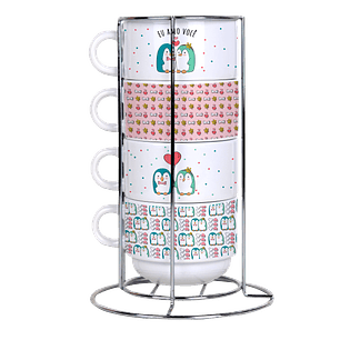 Arquivo Torre de Xícaras Casal Pinguim