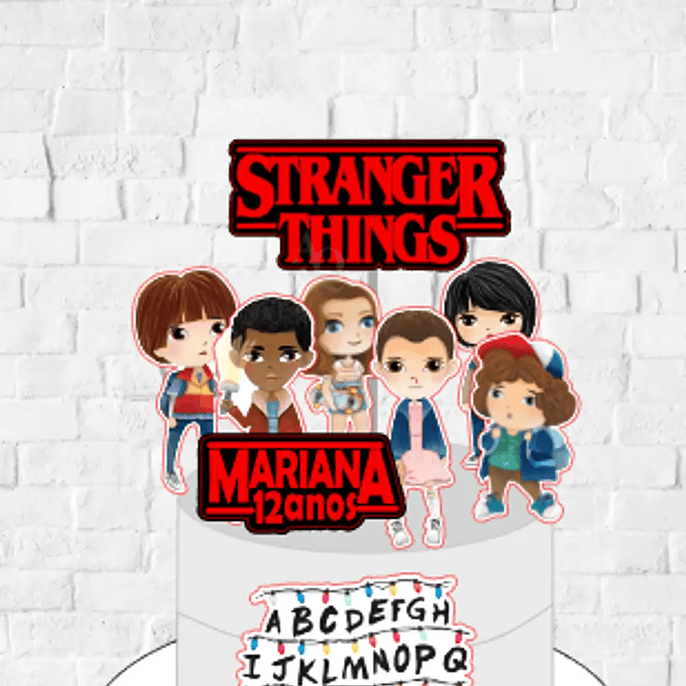 Arquivo Topo de Bolo Stranger Things 1