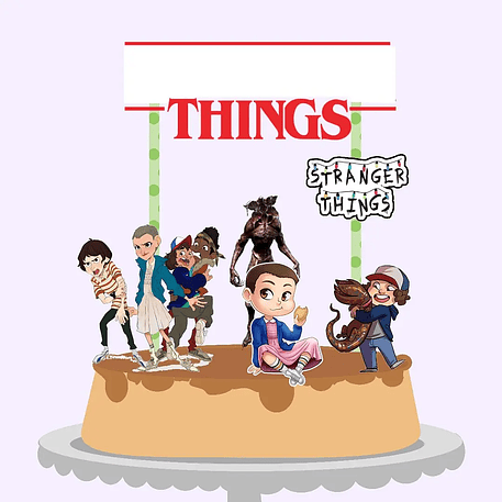 Arquivo Topo de Bolo Stranger Things 1