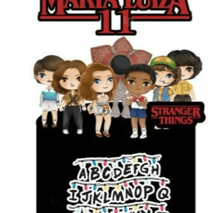 Arquivo Topo de Bolo Stranger Things 1