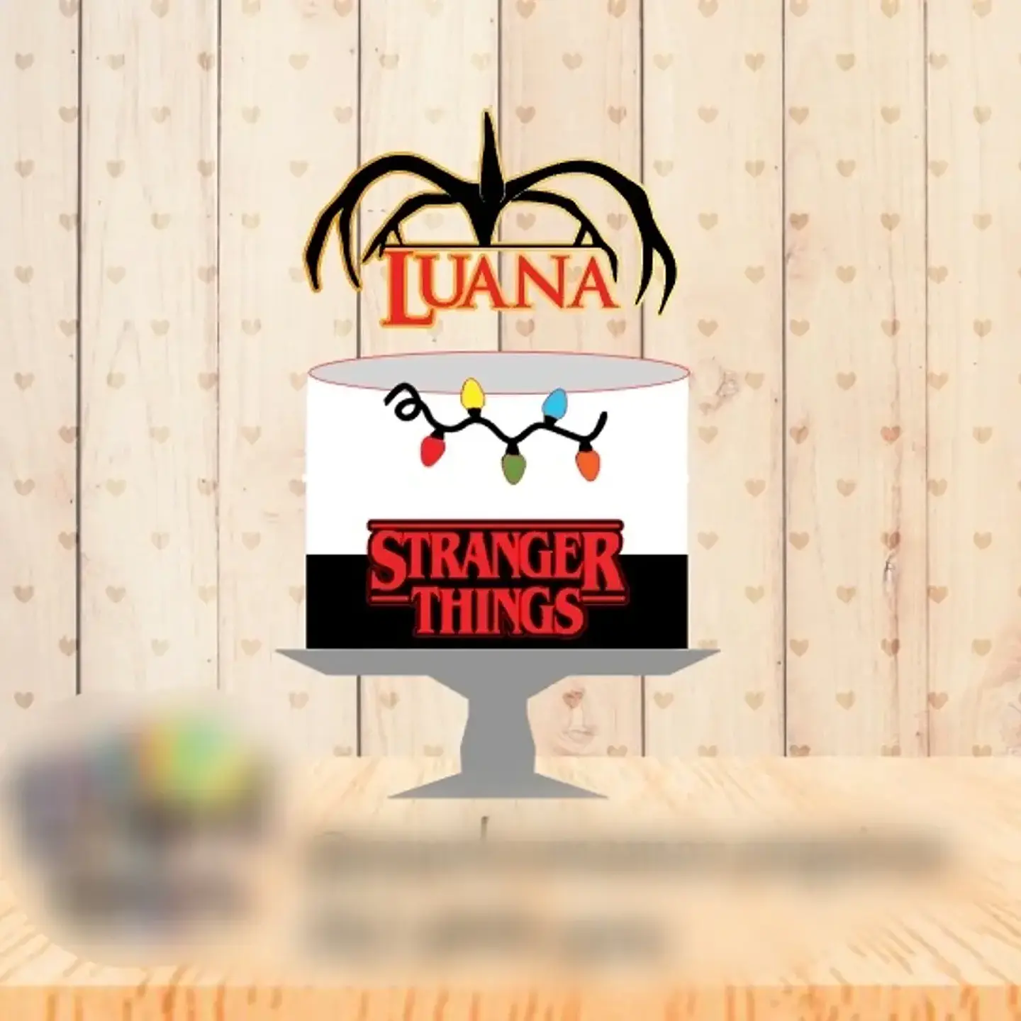 Arquivo Topo de Bolo Stranger Things 1