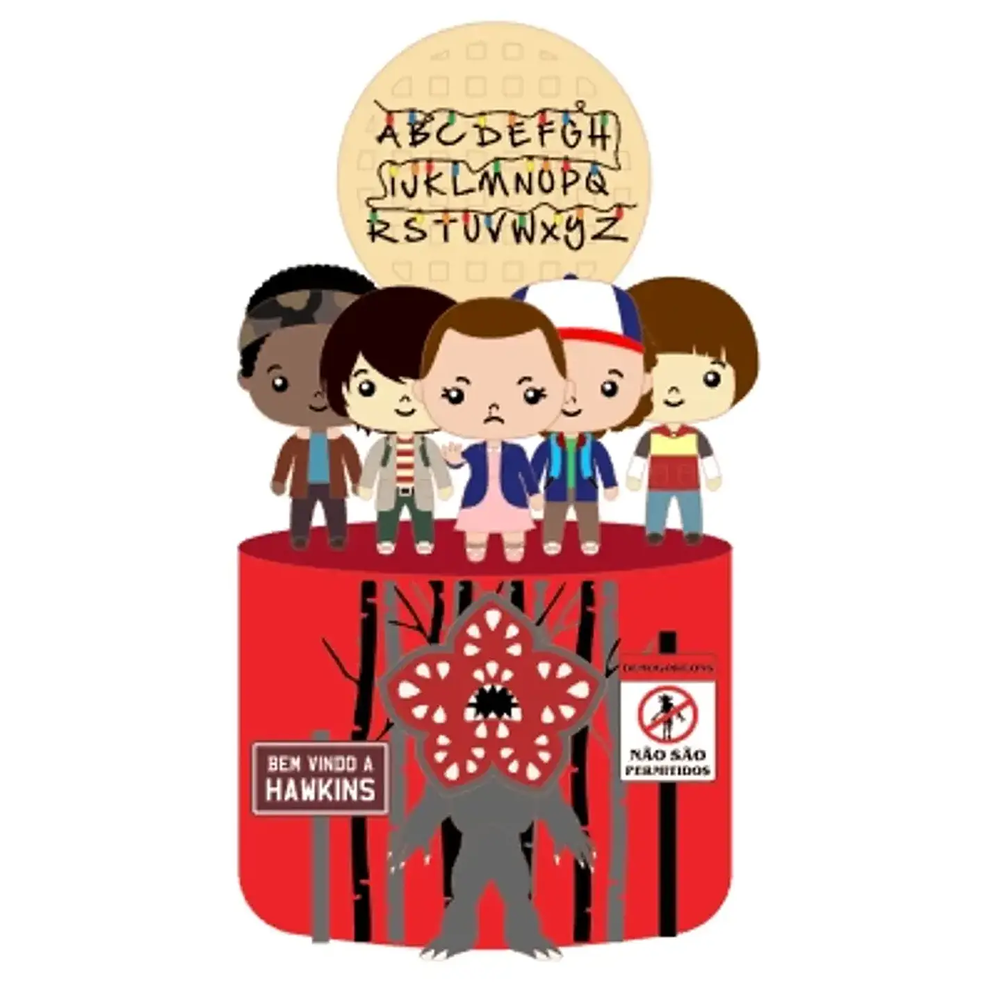 Arquivo Topo de Bolo Stranger Things 1