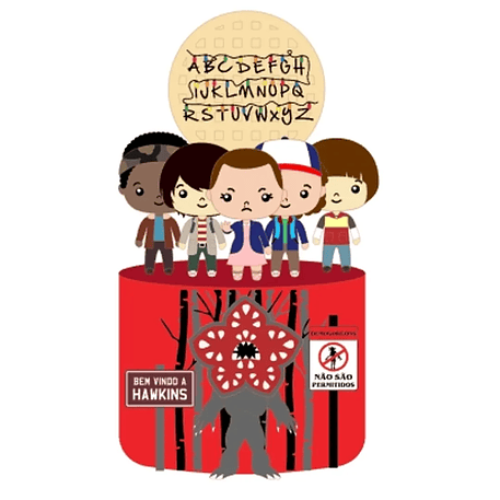 Arquivo Topo de Bolo Stranger Things 1