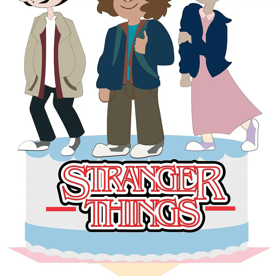Arquivo Topo de Bolo Stranger Things 1