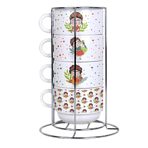 Arquivo Torre de Xícaras Frida Kahlo