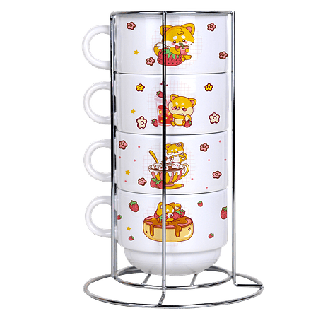 Arquivo Torre de Xícaras Gatinhos 1